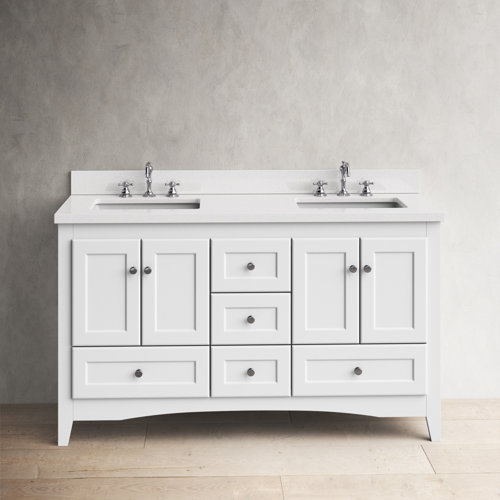 Birch Lane™ Fresno 60" Double Bathroom Vanity Set & Reviews Wayfair
